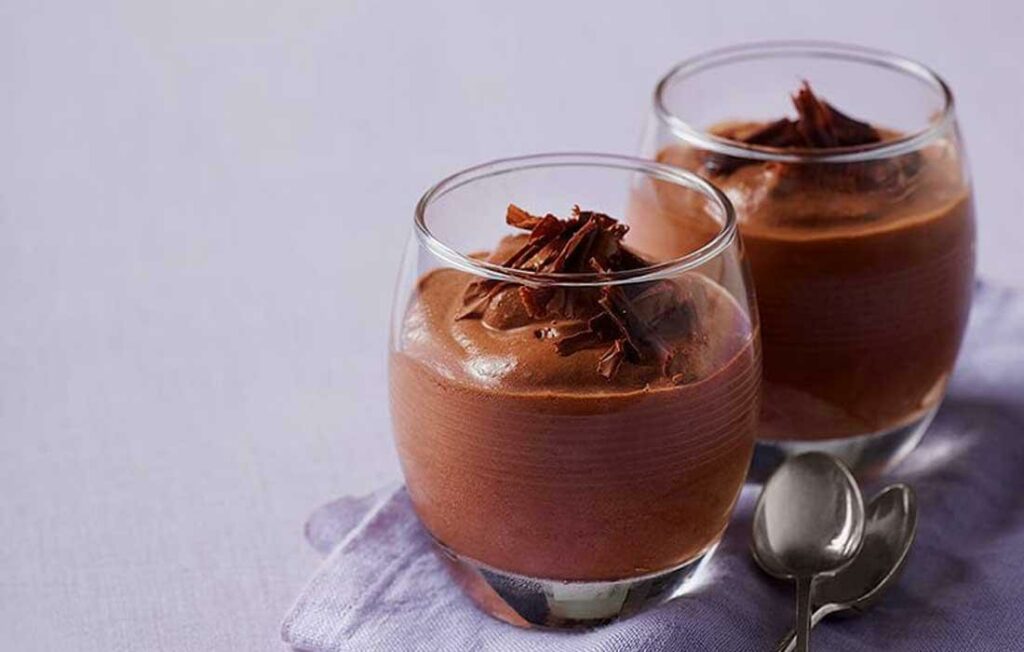 Mousse au chocolat healthy